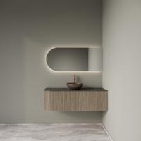 Badkamermeubelset Gliss Design Alluro 120 cm Rechts Corn Silk