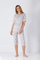 Hajo doorknoop dames pyjama Paisley