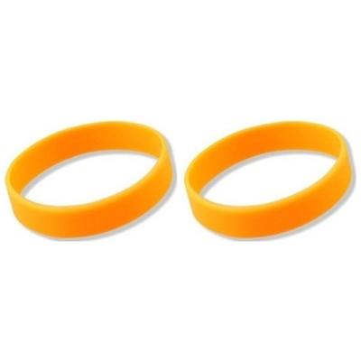 Siliconen armbandjes - 15x - oranje - polsbandjes - volwassenen