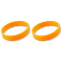 Siliconen armbandjes - 15x - oranje - polsbandjes - volwassenen