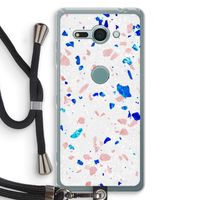 Terrazzo N°6: Sony Xperia XZ2 Compact Transparant Hoesje met koord