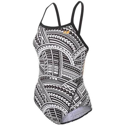 Zone3 Kona speed strap back badpak zwart/wit dames
