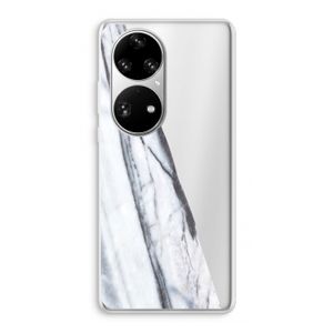 Gestreepte marmer: Huawei P50 Pro Transparant Hoesje
