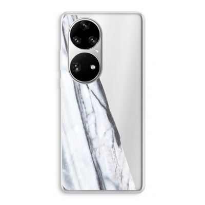 Gestreepte marmer: Huawei P50 Pro Transparant Hoesje