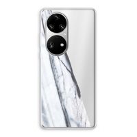Gestreepte marmer: Huawei P50 Pro Transparant Hoesje