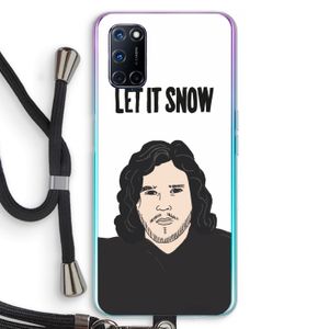 Let It Snow: Oppo A52 Transparant Hoesje met koord
