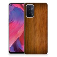 OPPO A93 5G | Bumper Hoesje | Donker Hout