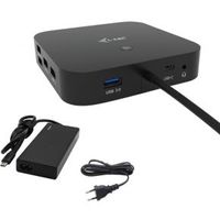 I-tec USB-C HDMI DP Docking Station with Power Delivery 65W + Universal Charger 77 W - thumbnail