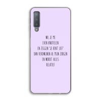 Relatief: Samsung Galaxy A7 (2018) Transparant Hoesje