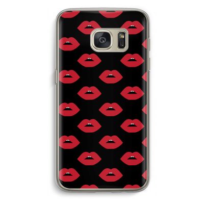 Lips: Samsung Galaxy S7 Transparant Hoesje
