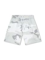 Givenchy Kids short en coton à motif camouflage - Gris