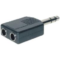 TRU COMPONENTS Jackplug-adapter Jackplug male 6,3 mm - Jackplug female 6,3 mm Stereo Aantal polen: 3 Inhoud: 1 stuk(s) - thumbnail