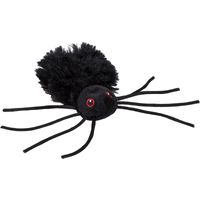 Zwarte spin knuffeltje 13 cm