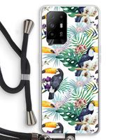 Tukans: Oppo A94 5G Transparant Hoesje met koord