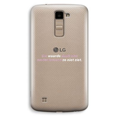 uw waarde daalt niet: LG K10 (2016) Transparant Hoesje