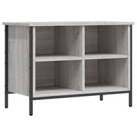 The Living Store Schoenenkast - naam - Kast - 69 x 35 x 50 cm - Grijs Sonoma Eiken