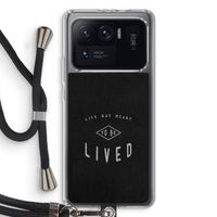 To be lived: Xiaomi Mi 11 Ultra Transparant Hoesje met koord To be lived: Xiaomi Mi 11 Ultra Transparant Hoesje met koord
