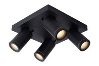 Lucide Taylor plafondlamp 4 spots 5W zwart