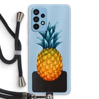 Grote ananas: Samsung Galaxy A52 Transparant Hoesje met koord