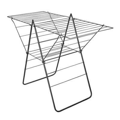Metaltex rotterdam droogrek 25 m drooglijn 134x58x98 cm zwart