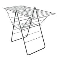 Metaltex rotterdam droogrek 25 m drooglijn 134x58x98 cm zwart