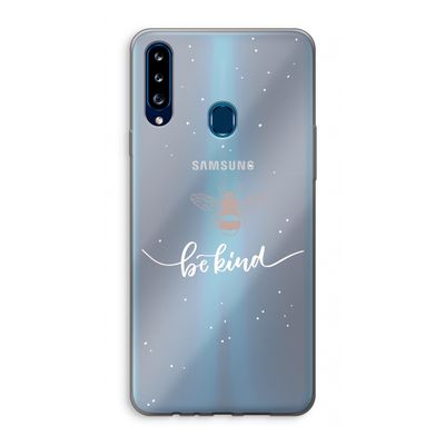 Be(e) kind: Samsung Galaxy A20s Transparant Hoesje
