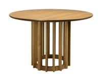 Dutchbone Ronde Eettafel Barlet Eikenhout, 120cm - Bruin - thumbnail