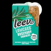 Leev Bio qrackers rosemary seasalt 3 x 2 stuks 6 Stuks
