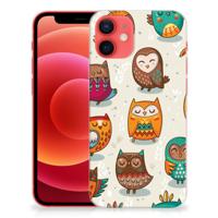 iPhone 12 Mini | TPU Hoesje | Vrolijke Uilen
