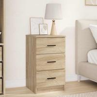 Nachtkastje met lade Sonoma eiken 38 x 38 x 66 cm Bewerkt hout
