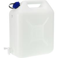 Jerrycan voor water - 20 liter - Kunststof - met kraantje en dop - Water halen - camping