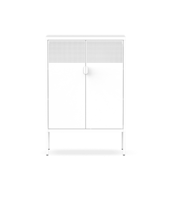 Meerkleurige metalen kast
