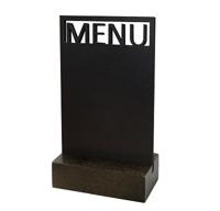 Krijt-tafelstandaard MENU bxh 10x18cm