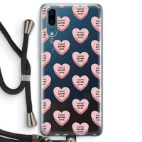 Chicks before dicks: Huawei P20 Transparant Hoesje met koord