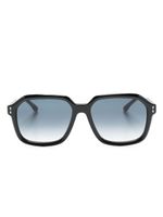 Isabel Marant Eyewear lunettes de soleil oversize à logo imprimé - Noir