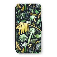 Tropical Palms Dark: iPhone 12 Flip Hoesje