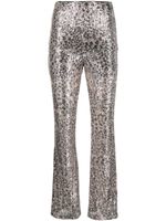 LIU JO pantalon droit à ornements en sequins - Tons neutres