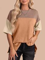 Color Block Casual Cotton Shirt