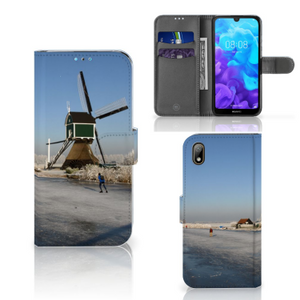 Huawei Y5 (2019) Flip Cover Schaatsers