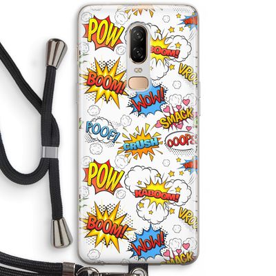 Pow Smack: OnePlus 6 Transparant Hoesje met koord