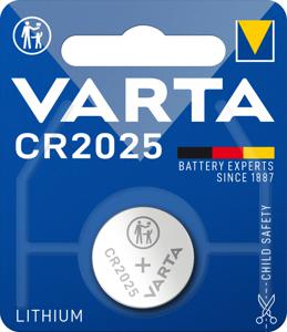 Batterij Varta knoopcel CR2025 lithium blister ÃƒÆ’ 1stuk