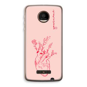 Blooming Heart: Motorola Moto Z Force Transparant Hoesje