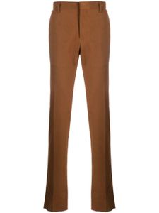 Zegna pantalon chino stretch à coupe droite - Marron