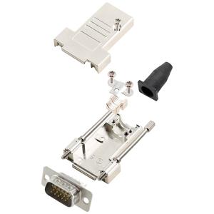 encitech DTSL09-LJSRG-T-HDP15-W-K 6355-8041-01 D-sub male connectorset 180 ° Aantal polen: 15 Soldeerkelk 1 stuk(s)