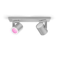 Philips Opbouwspot Hue Argenta - White and color 2-lichts zilvergrijs 915005762401 - thumbnail