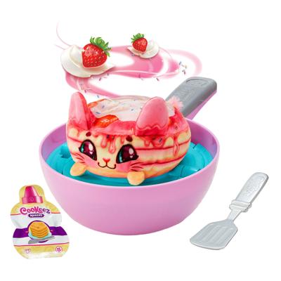Moose Toys Cookeez maak je eigen pluchen verrassingsdier in koekenpan