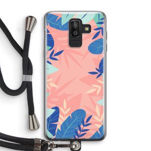Tropisch: Samsung Galaxy J8 (2018) Transparant Hoesje met koord