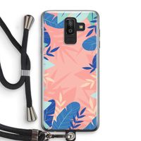 Tropisch: Samsung Galaxy J8 (2018) Transparant Hoesje met koord