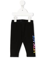 Versace Kids legging à logo imprimé - Noir - thumbnail