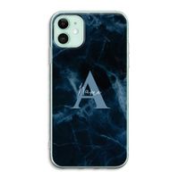 Midnight Marble: iPhone 11 Transparant Hoesje